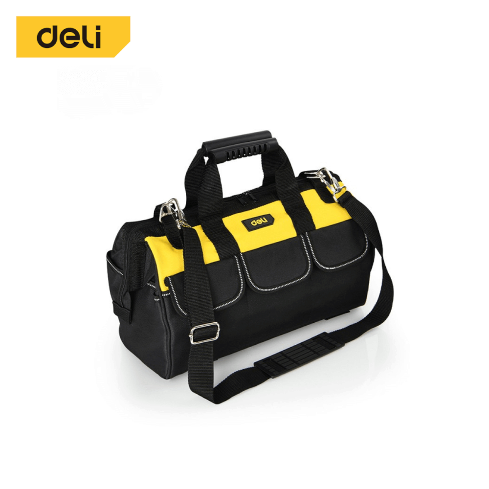 กระเป๋าเครื่องมือช่าง DELI EDL430117-BK-01 สีเหลือง-ดำ_0